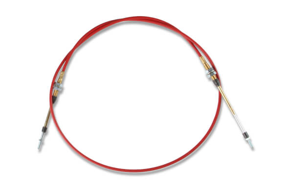 B&M Performance Shifter Cable - 6-Foot Length Double Threaded Ends - Red